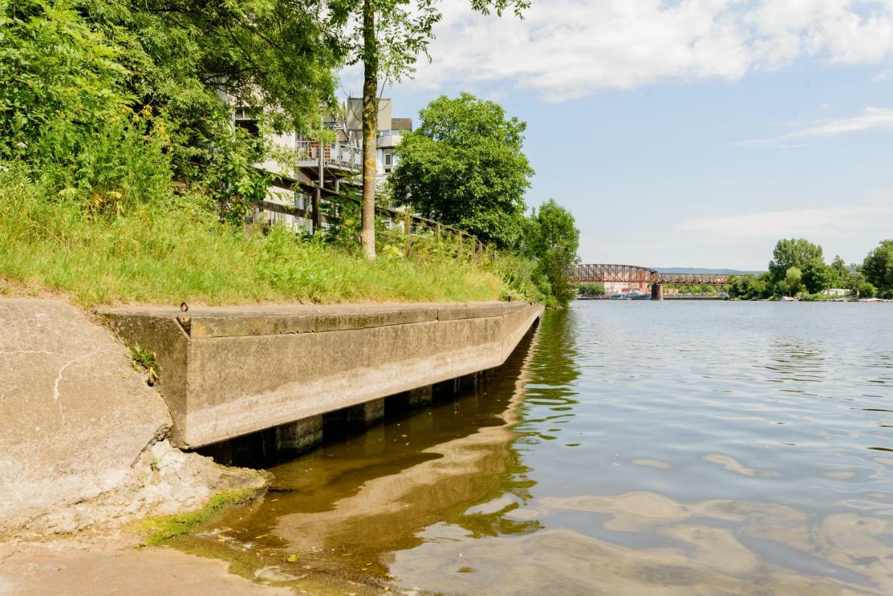 Weserwohnung - Bootshaus Urlaub Am Wasser Hamelin Buitenkant foto