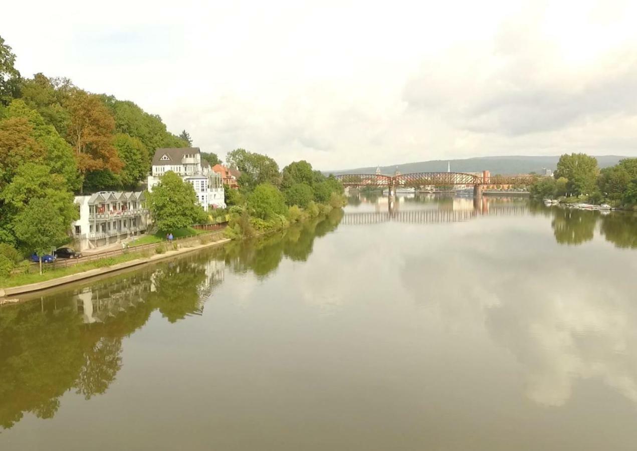 Weserwohnung - Bootshaus Urlaub Am Wasser Hamelin Buitenkant foto