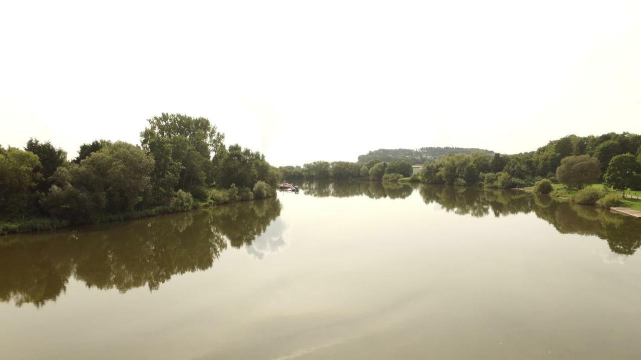 Weserwohnung - Bootshaus Urlaub Am Wasser Hamelin Buitenkant foto